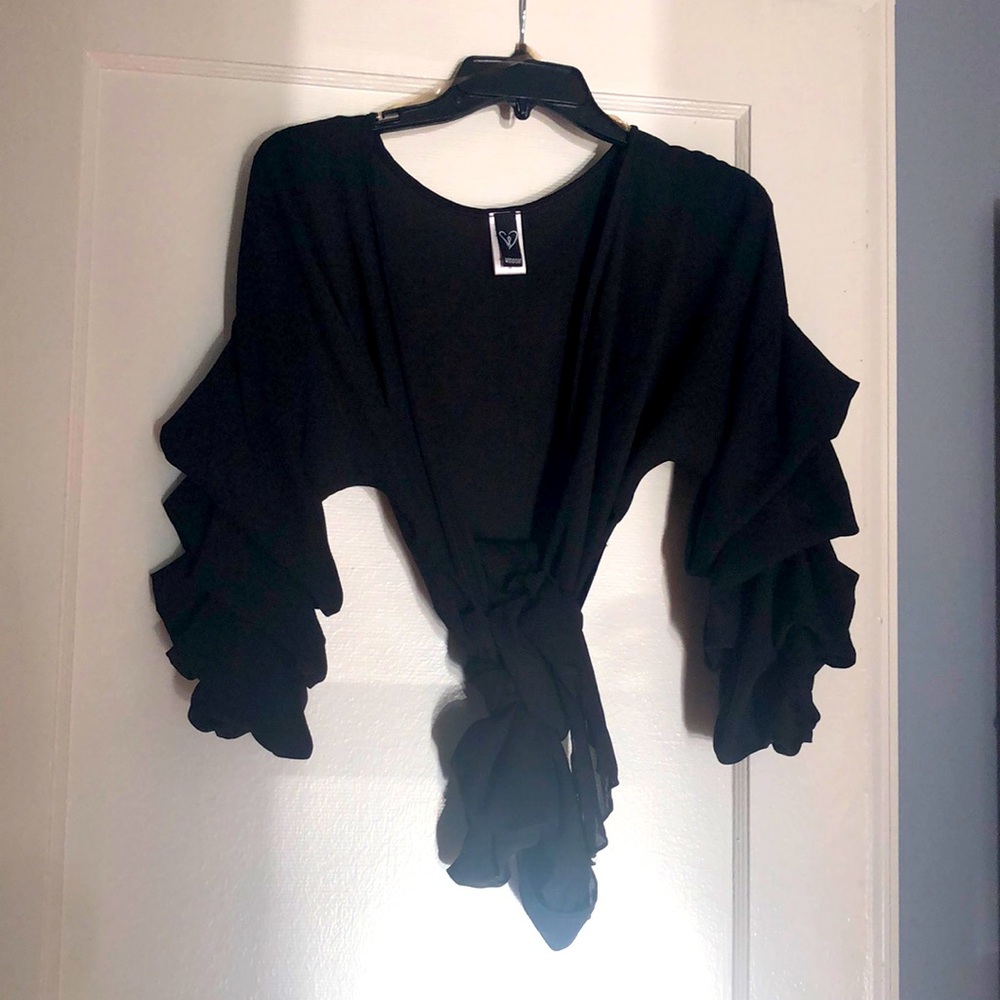 Black sheer top